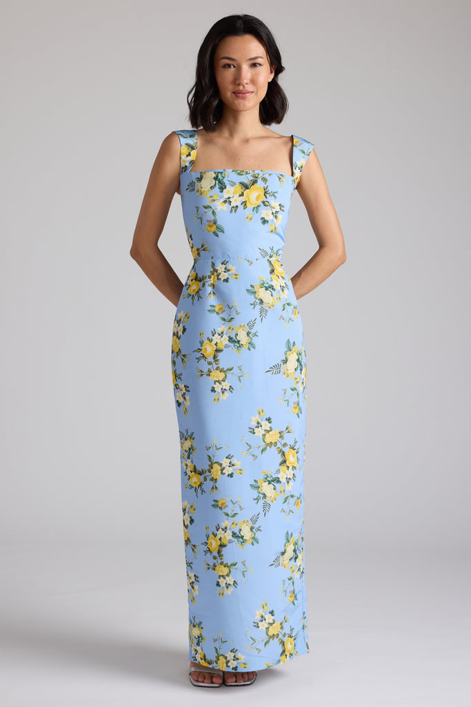 Damaris Bailey x Over The Moon Dress in Blue Floral Damaris Bailey x Over The Moon Dress in Blue Floral